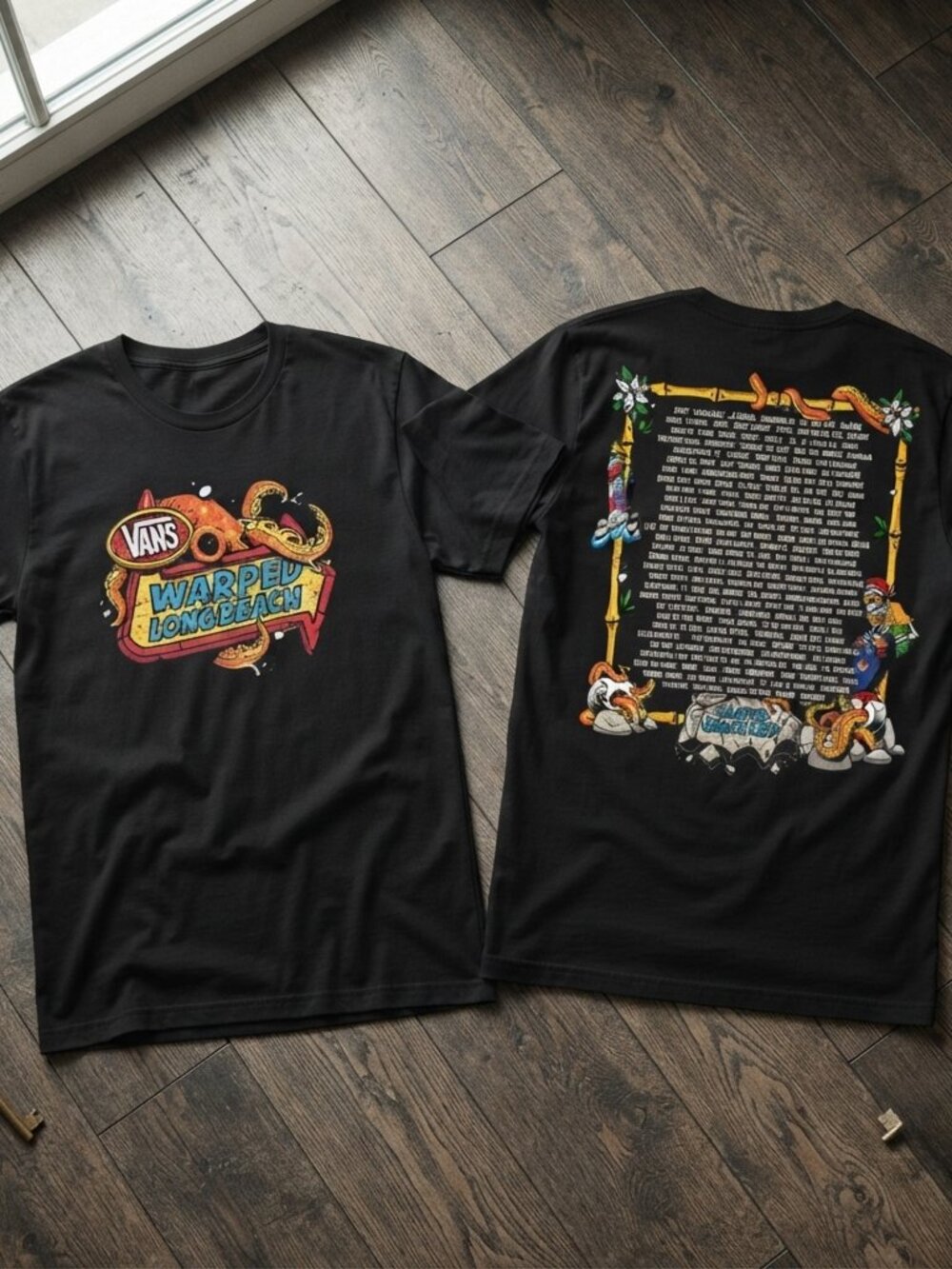 Vans Warped Tour Long Beach Graphic T-Shirt Festival Tee
